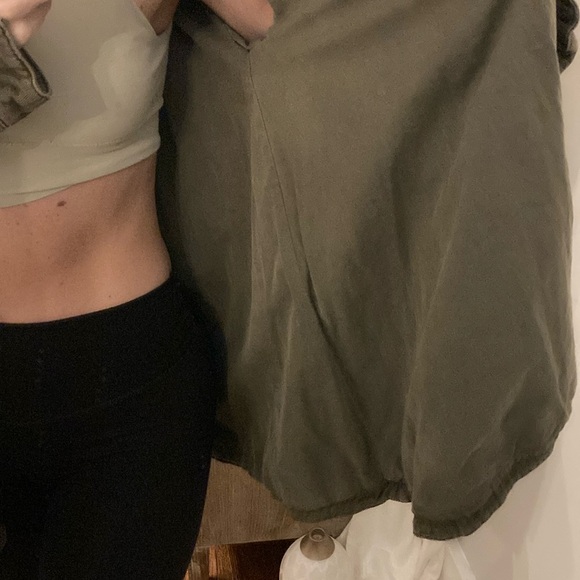 Free people army green jacket🍁🍁🍁🍁 - Picture 8 of 10